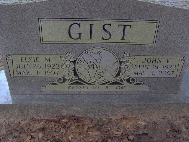 Headstone for Gist, John V.